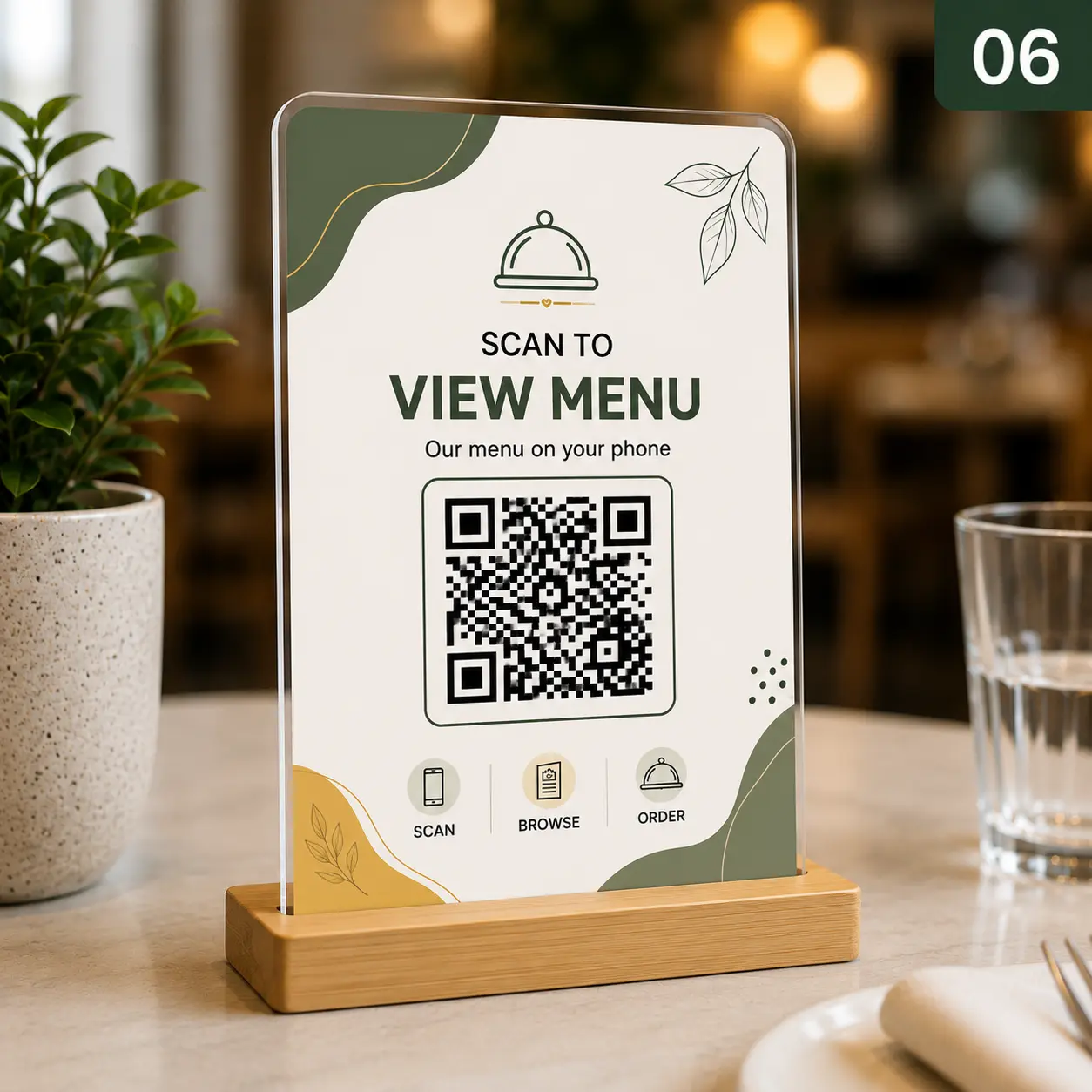 QR stand — design 6